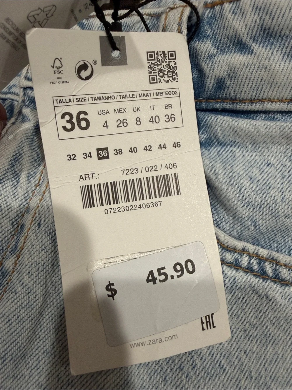 Zara relaxed fit